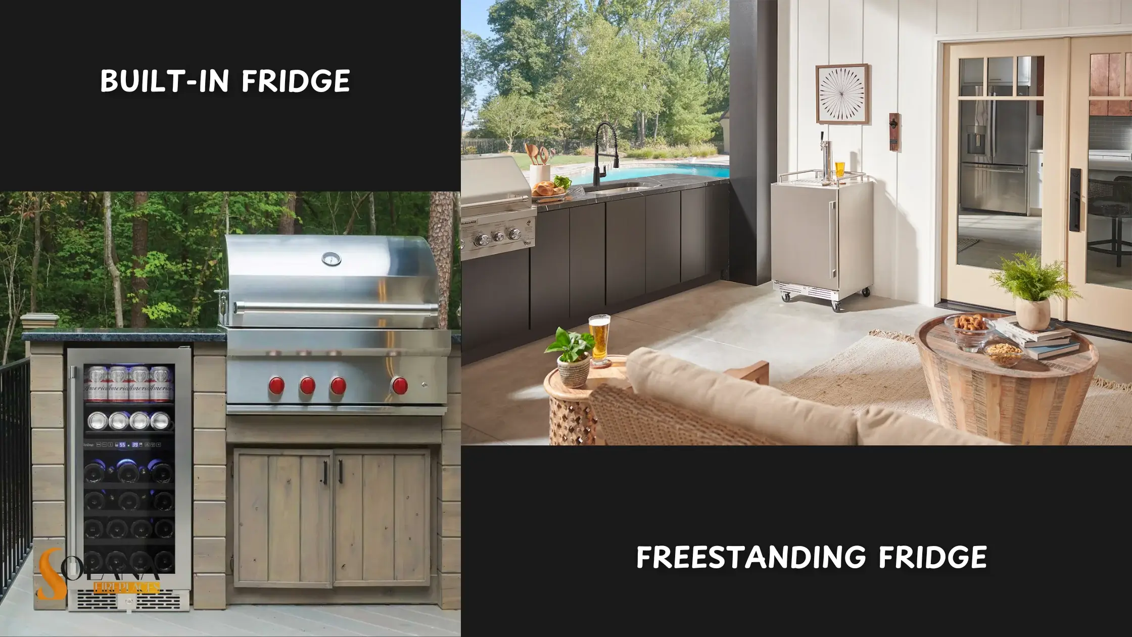 Built-in vs. Freestanding Outdoor Refrigerators