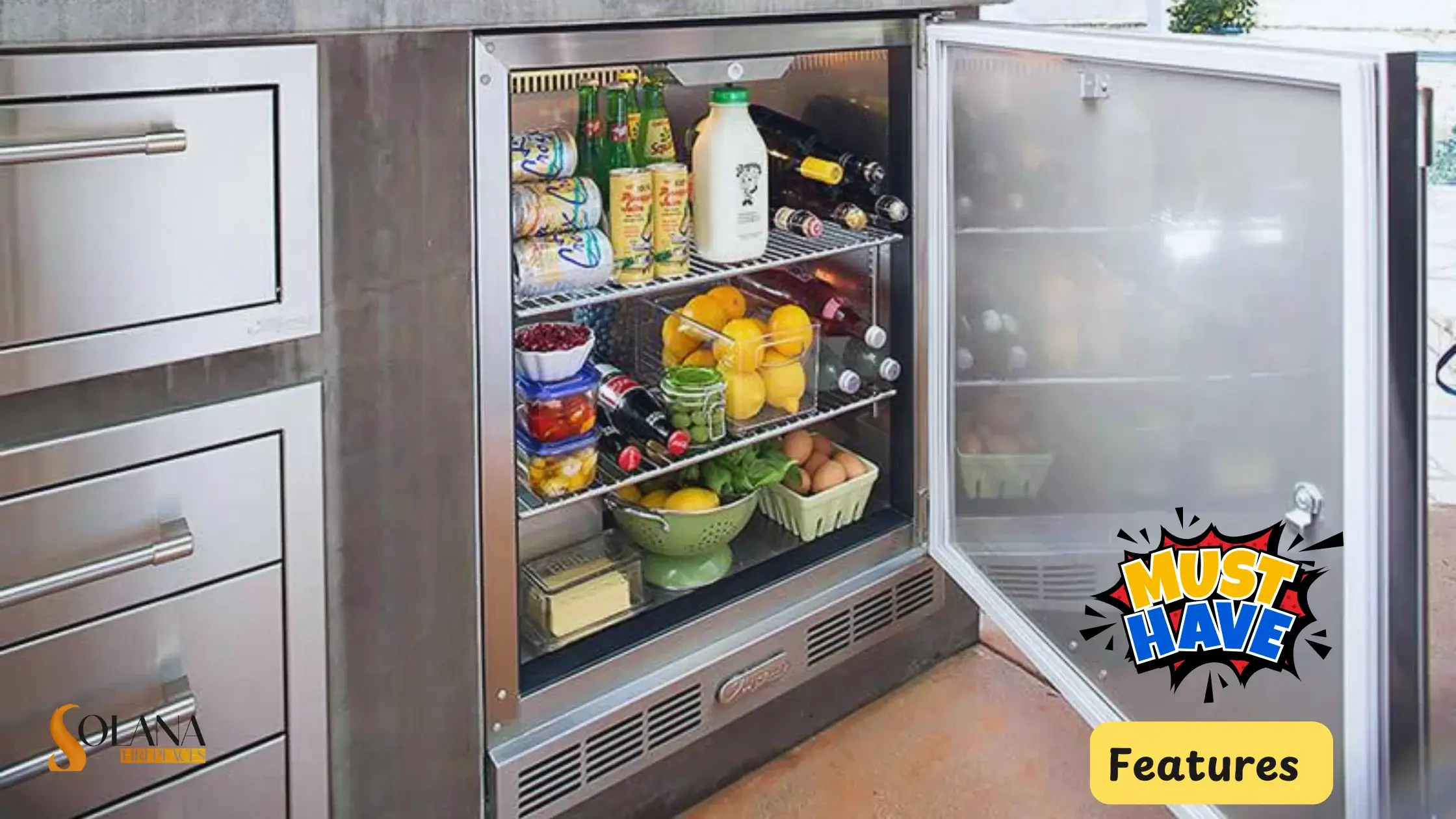 Must-Have Features to Look for in an Outdoor Fridge