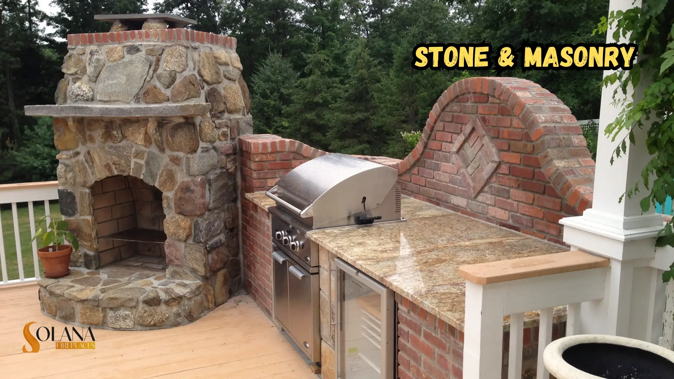 Stone & Masonry Outdoor Kitchen Islands