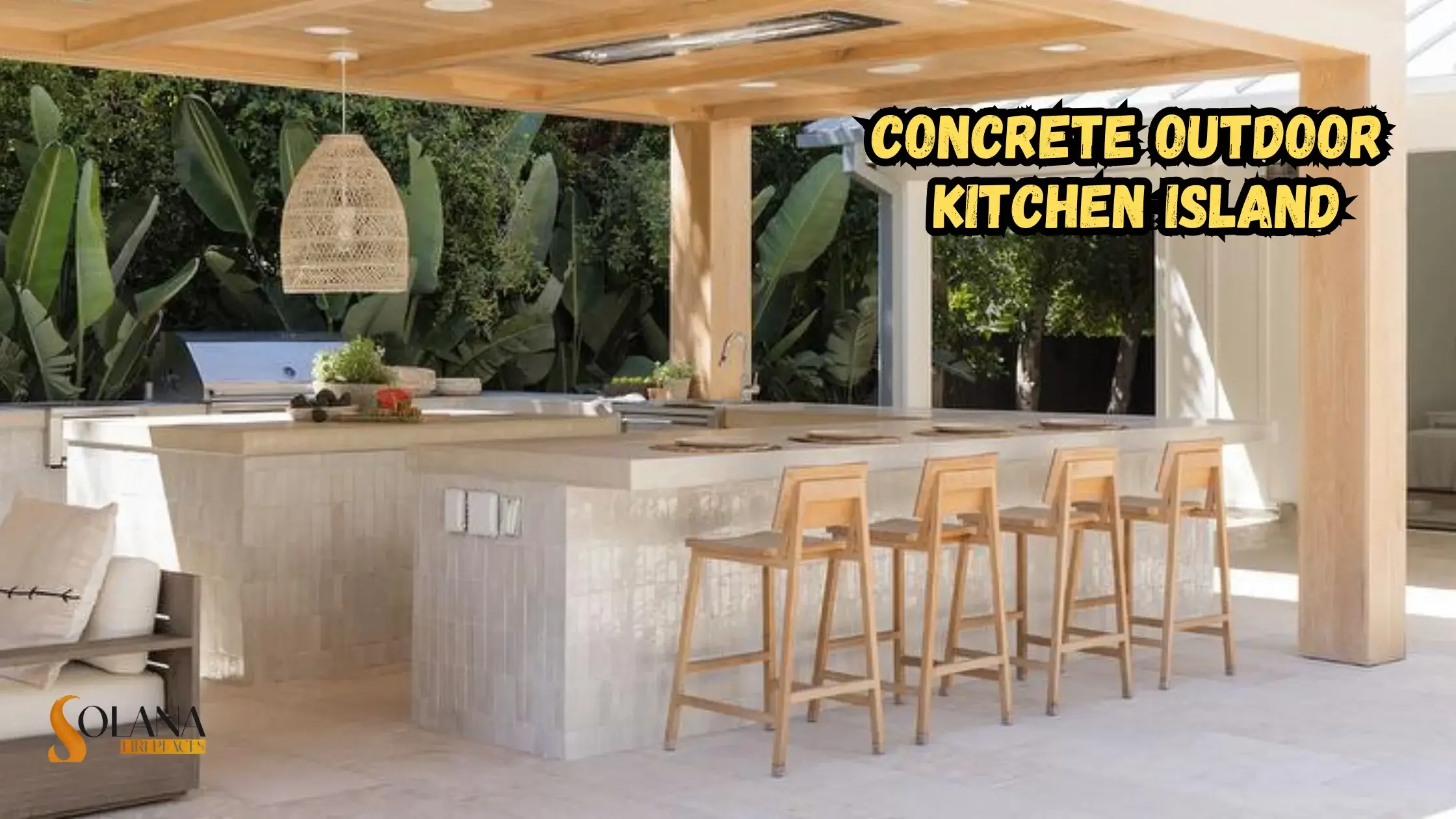Concrete Outdoor Kitchen Islands