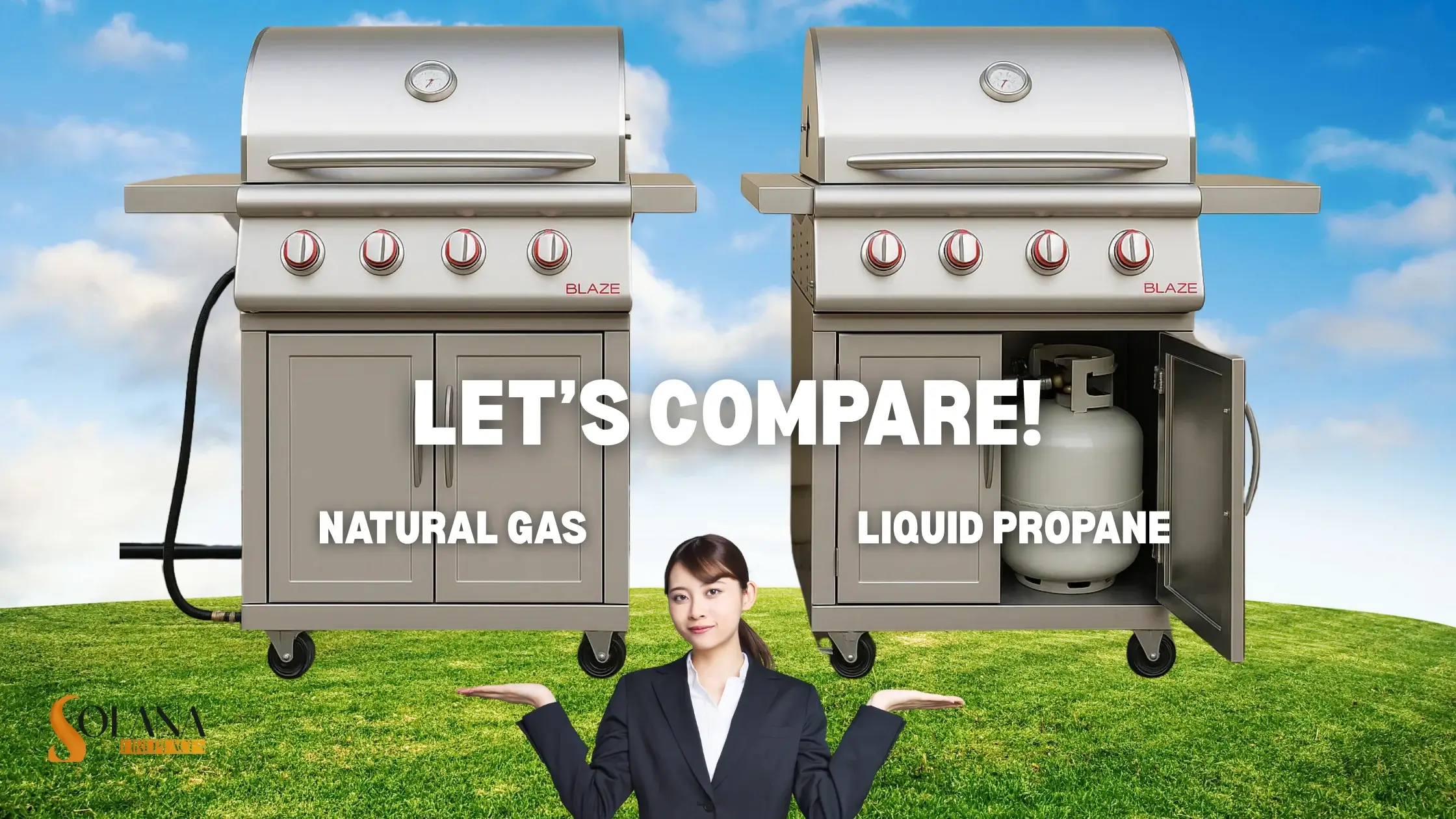 Blaze Natural Gas Grill vs. Blaze Propane Gas Grill