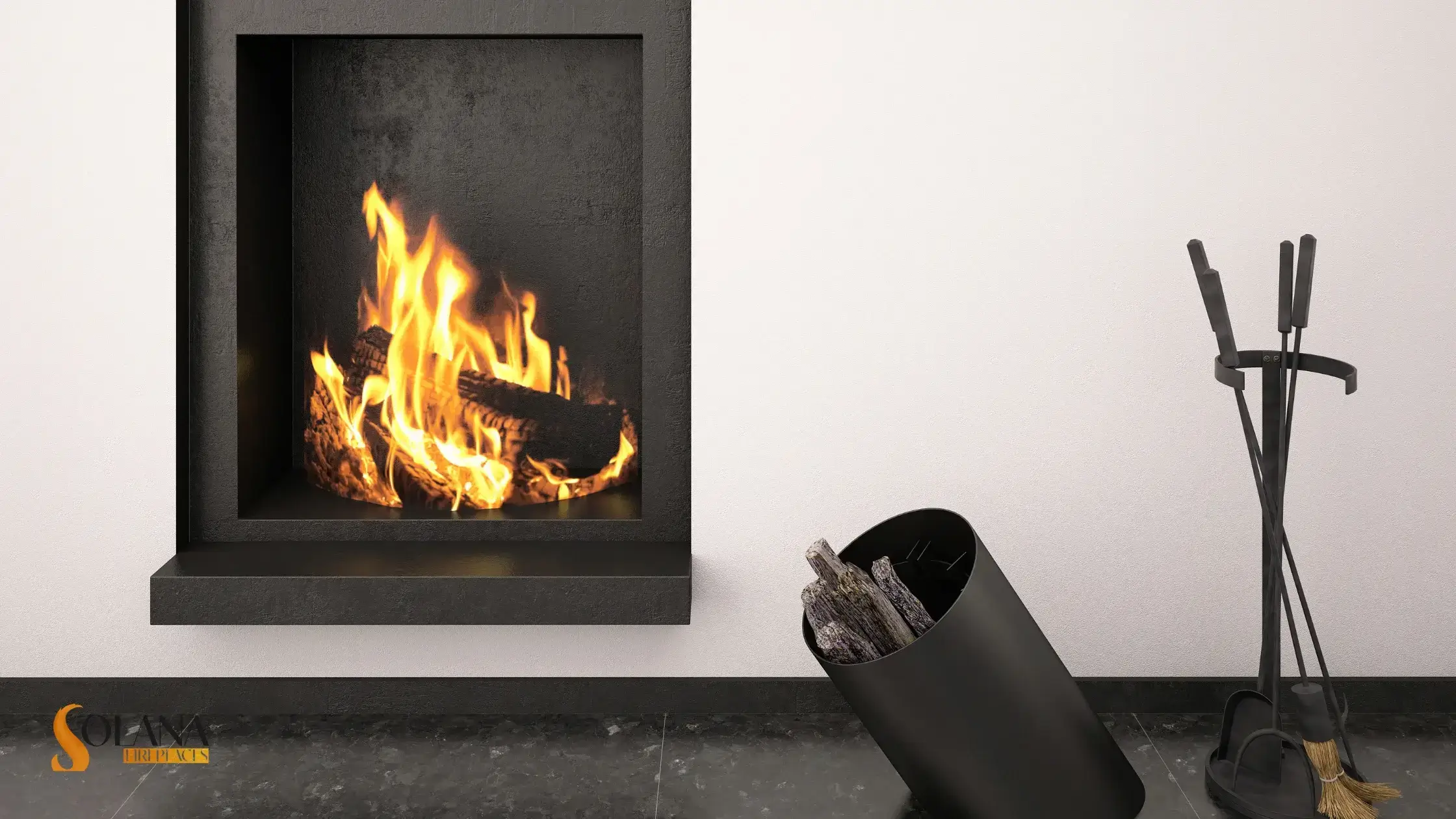 Contemporary Corner Fireplaces