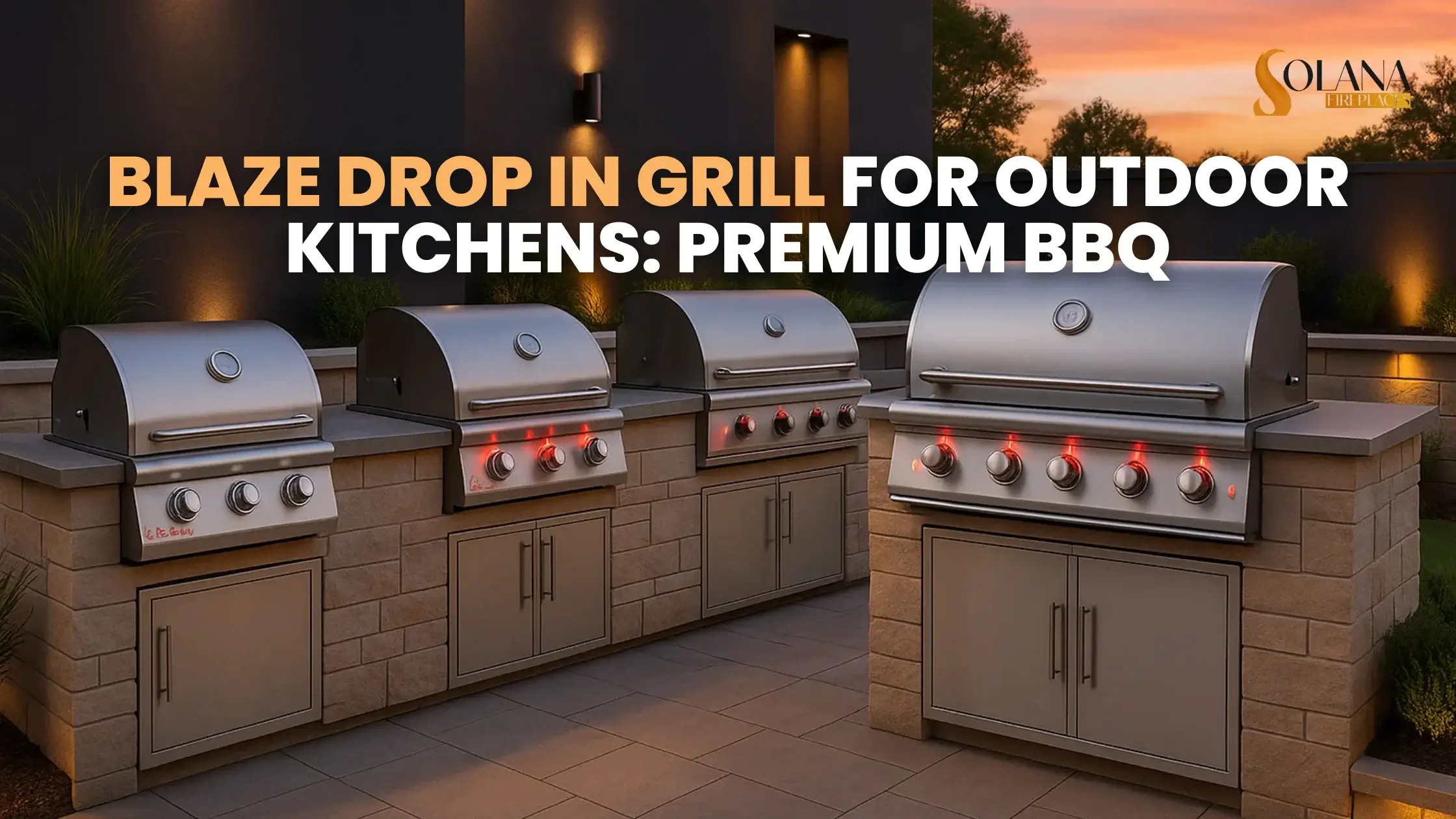Blaze Drop In Grill for Outdoor Kitchens: Premium BBQ